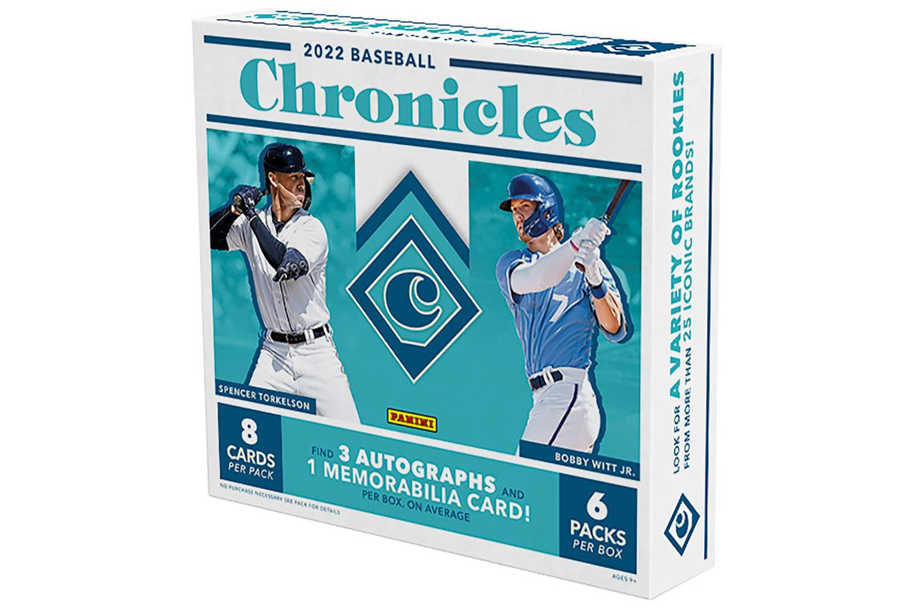 Panini 2022 Chronicles Baseball Trading Card Hobby Box