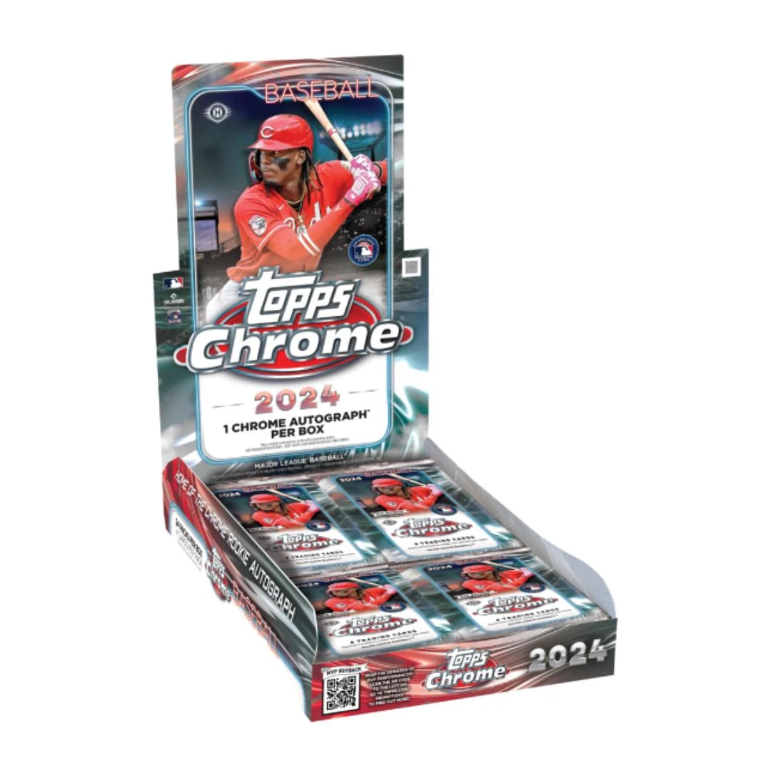 Topps 2024 Chrome Baseball Trading Card Hobby Box
