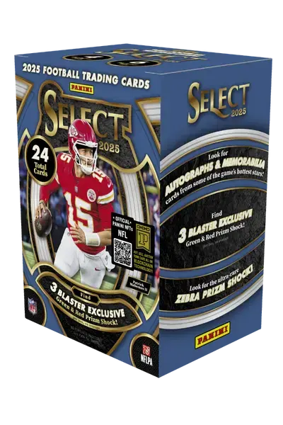 Panini 2025 Select Football Trading Card Hobby Blaster Box 24 Cards