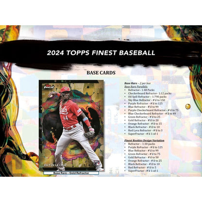 Topps 2024 Finest Baseball Trading Card Hobby Box